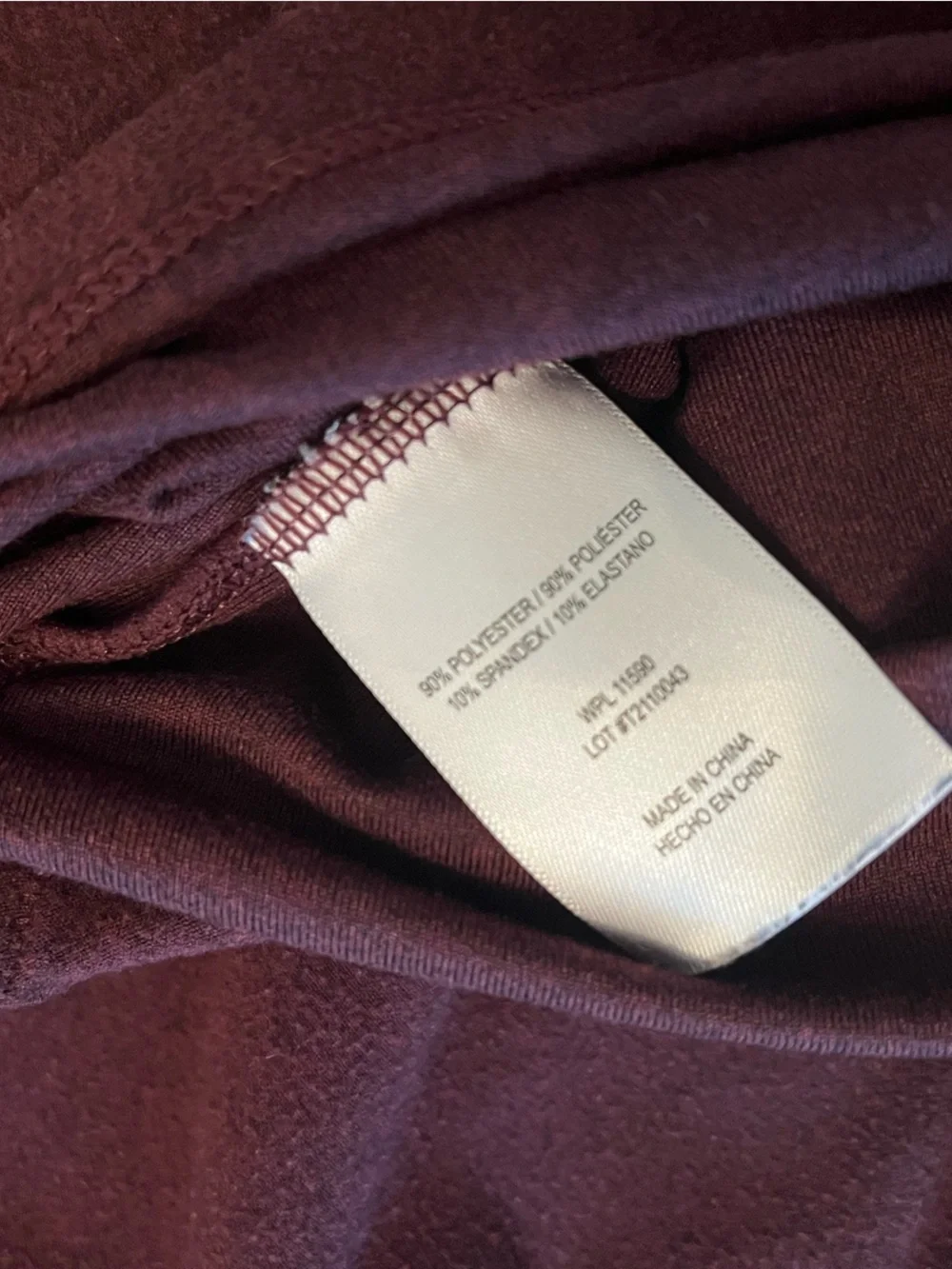 Heatkeep Burgundy Long Sleeve Base Layer Top - Size Small